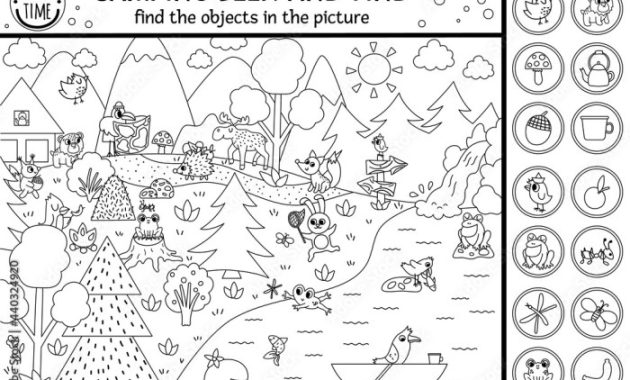 Hidden Animals Coloring Page Fun!