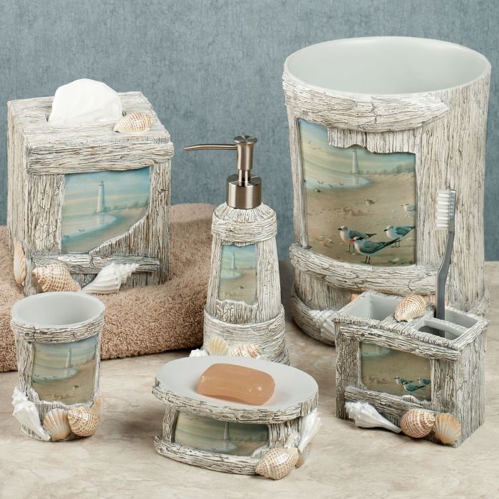 Beach bathroom decor sets