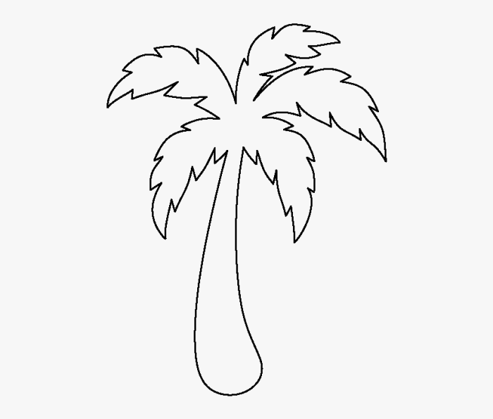 Easy palm tree drawing