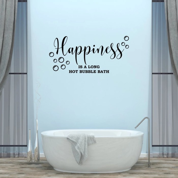 Bathroom quotes wall decor