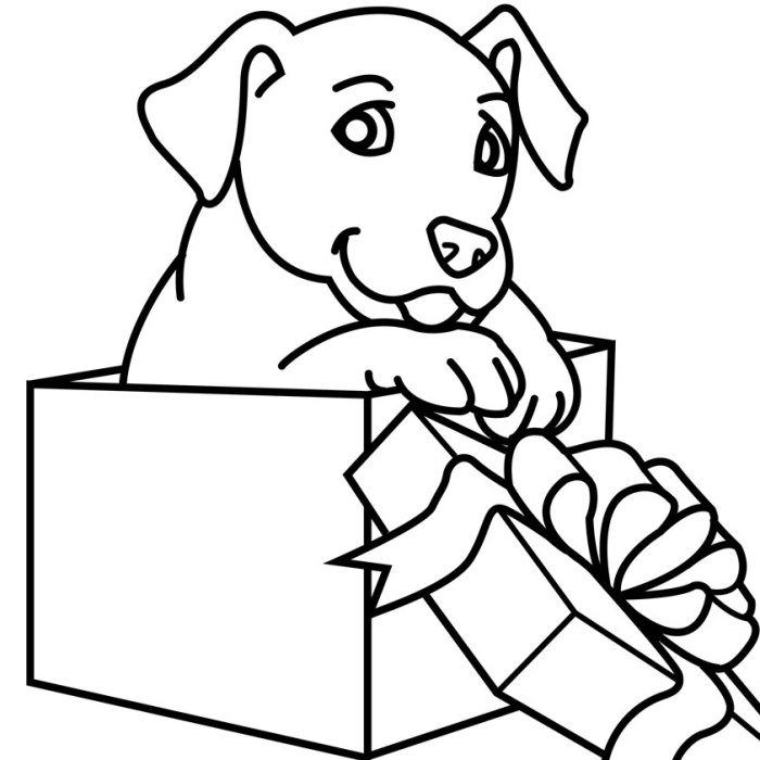 Christmas animal coloring sheets