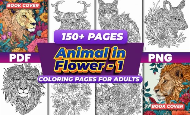 Animal Coloring Pages for Flowers A Blooming Good Time