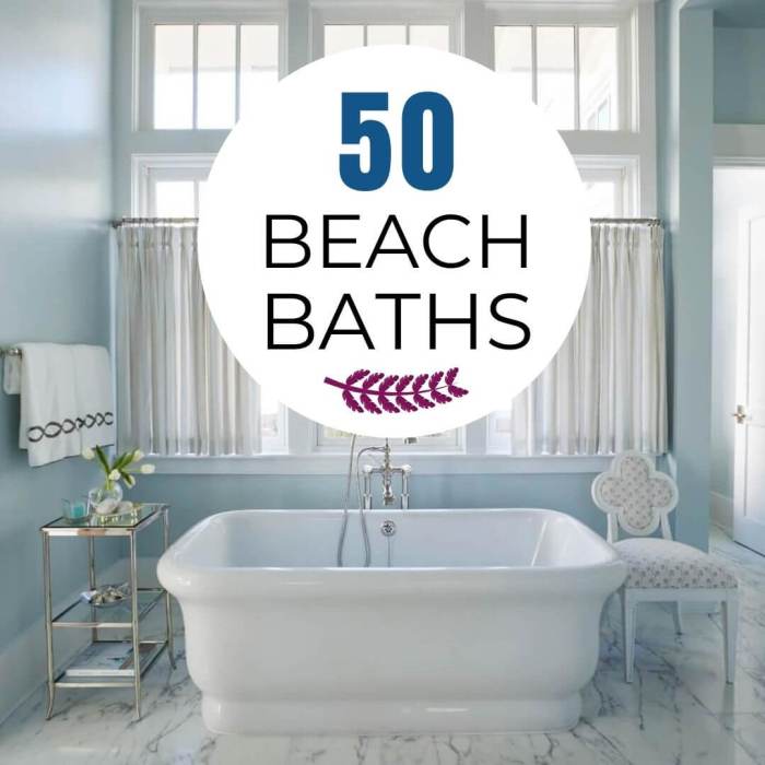 Beach house bathroom decor