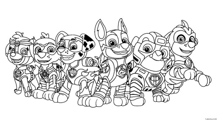 Animal coloring pages pawpatrol