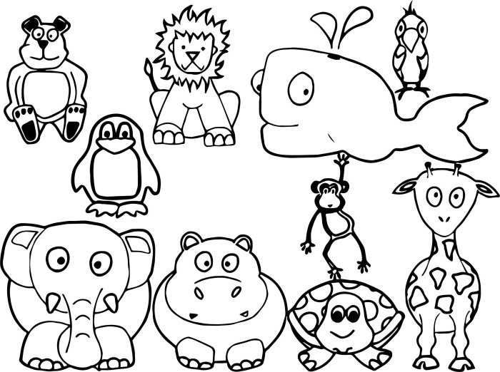 Coloring pages for children animals