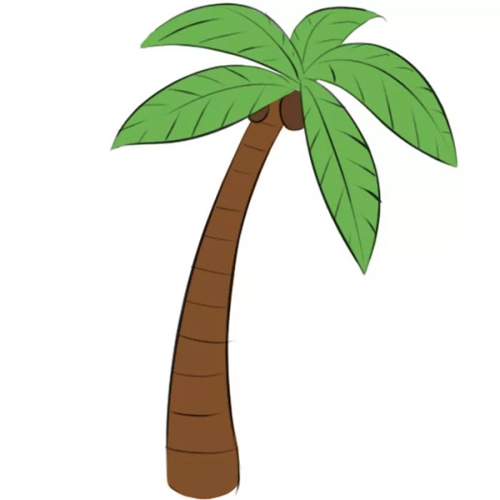 Easy palm tree drawing