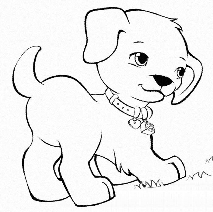 Anime puppy coloring pages