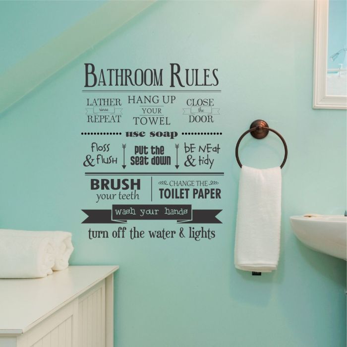 Bathroom quotes wall decor