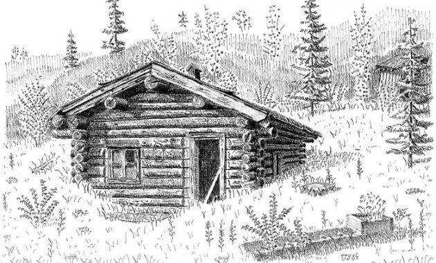 Cabin Winter Drawing Easy A Beginners Guide