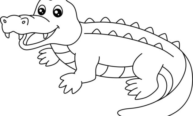 Coloring Pages of Animal Alligator Fun and Facts