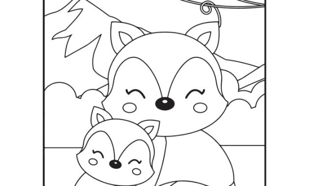 Kawaii Animal Coloring Pages A Creative Guide