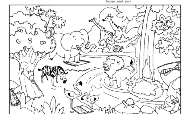 God Created Animals Coloring Page A Creative Exploration