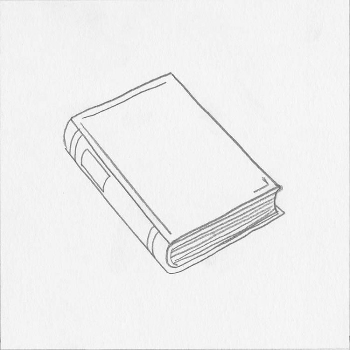 Book drawing small easy