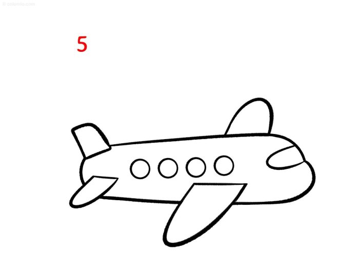 Sir plane drawing easy