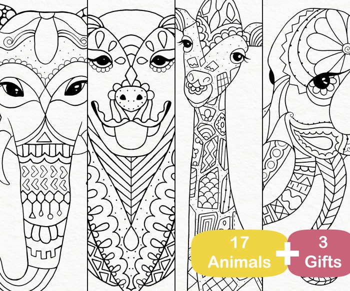 Animal coloring page assortment pdf