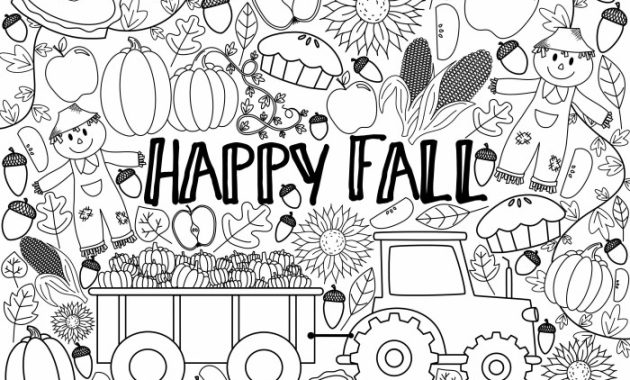 Fall Coloring Sheets Animal Cute Designs