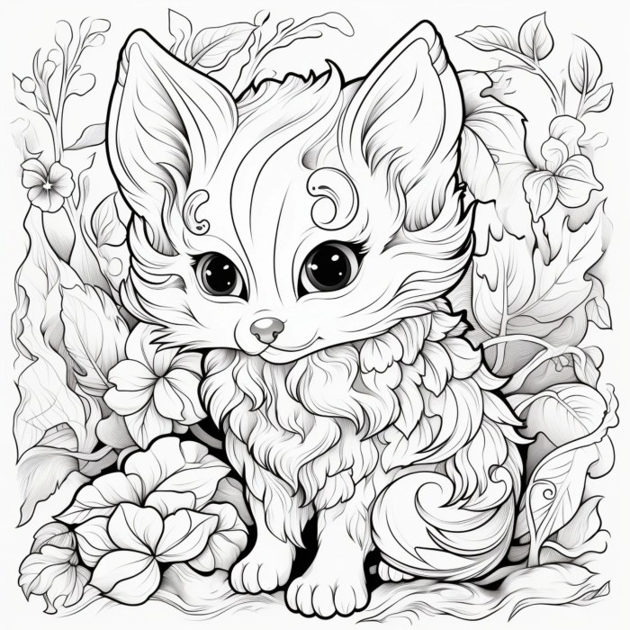 Cool fantasy animal coloring pages