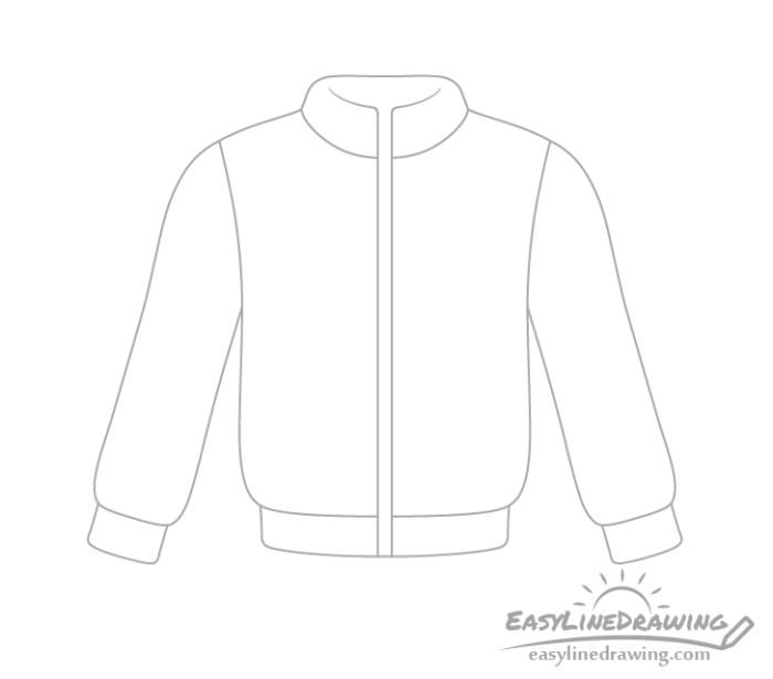 Jacket drawing easy tiny