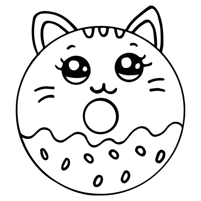 Cat animal coloring page