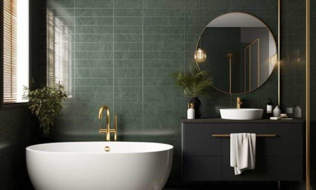 Dark Green Bathroom Decor Ideas