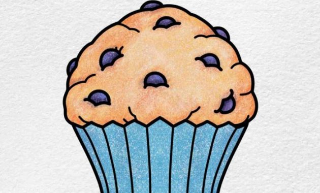 Drawing of a Muffin Easy A Step-by-Step Guide