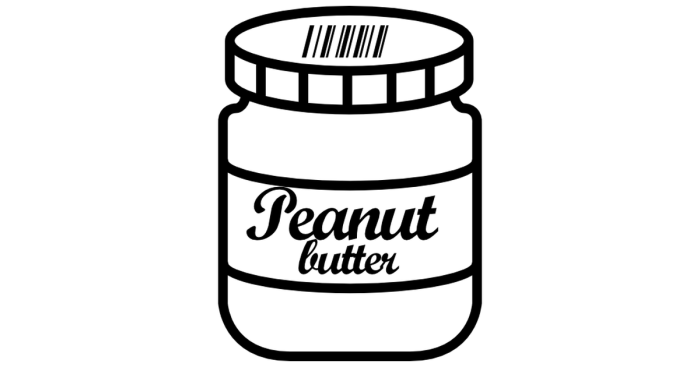 Easy drawing of peanut butter