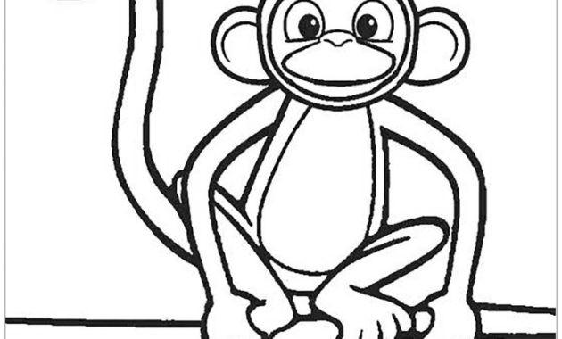 Animal Alphabet Monkey Coloring Pages Printable