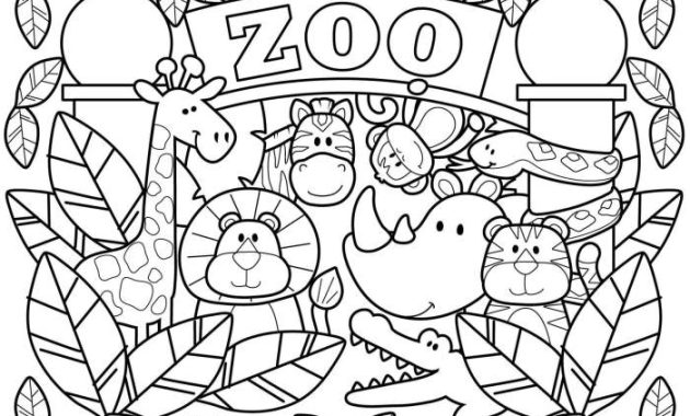 Coloring Page Animals of Central Ohio