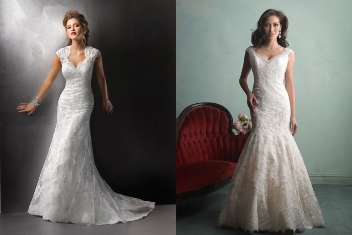 Classic wedding dress with sleeves