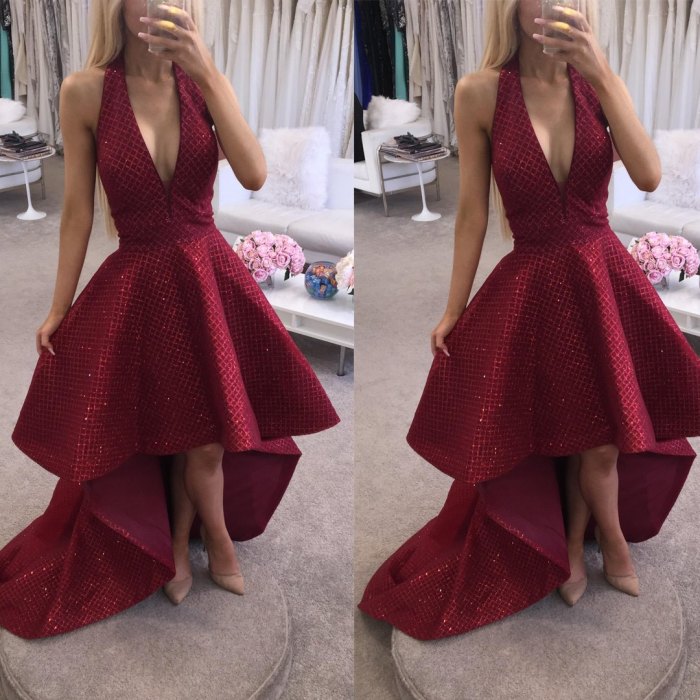 Burgundy wedding guest dresses