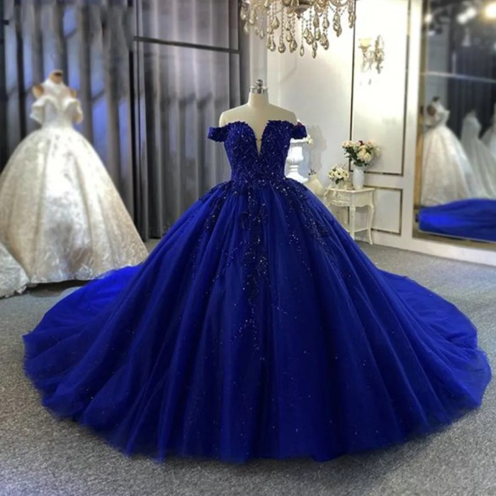 Blue formal wedding guest dress