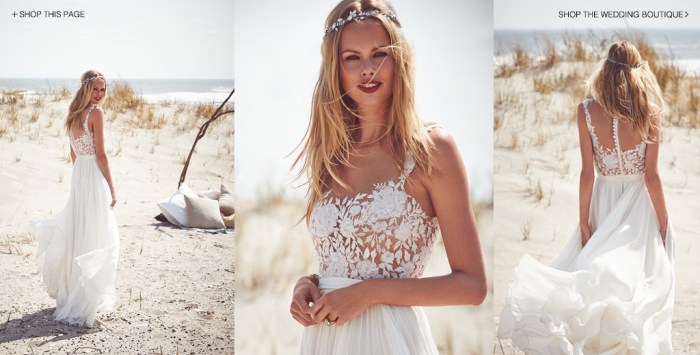 Boho summer wedding dress