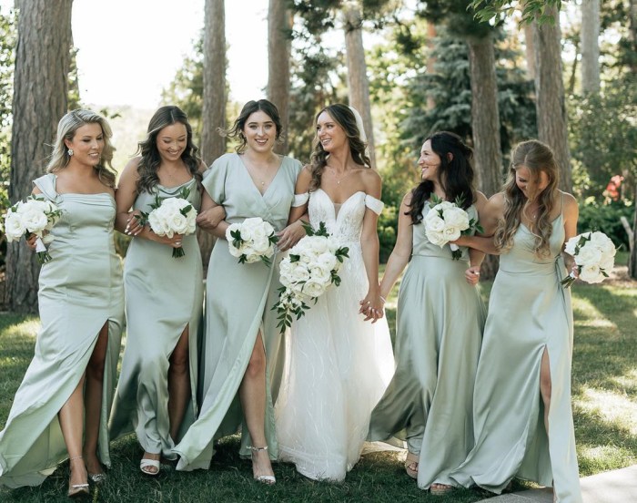 Bridesmaid dresses for a garden wedding