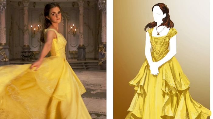 Belle live action wedding dress