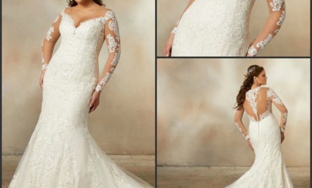 Cheap Plus Size Wedding Dresses with Sleeves