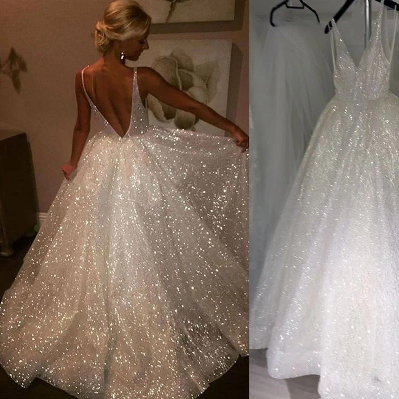 Bling mermaid wedding dresses