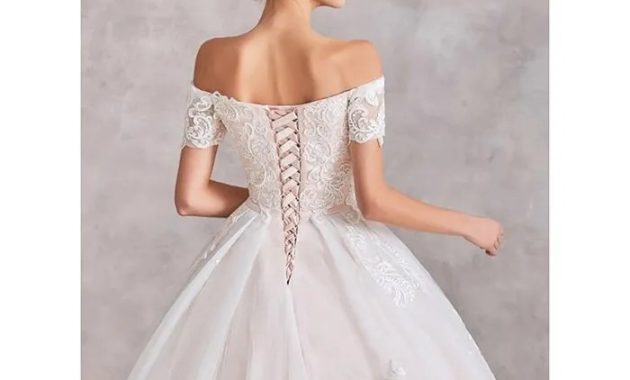 Corset Lace Up Back Wedding Dresses