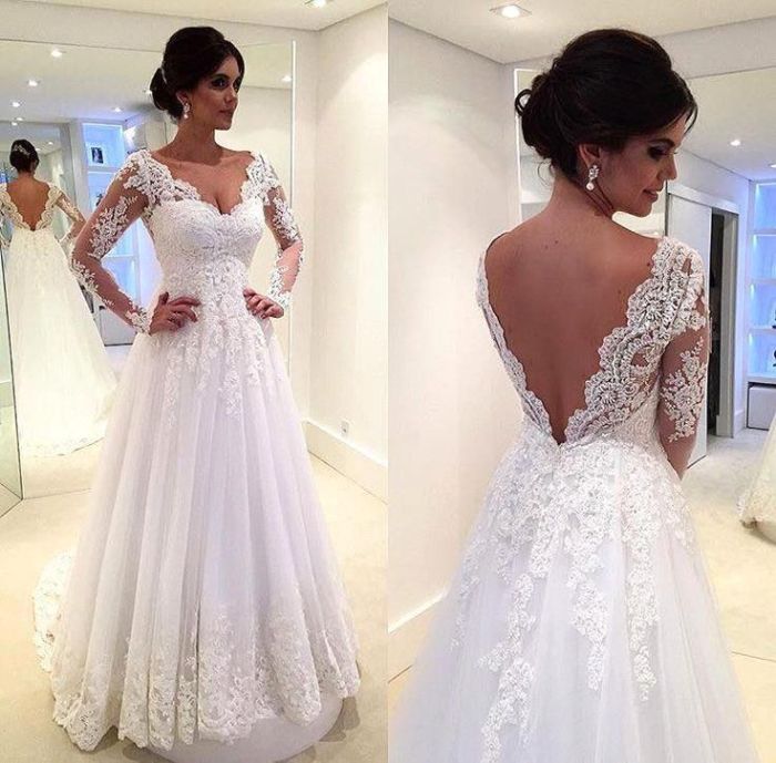 Wedding lace dress dresses back gorgeous bridal casablanca line straps illusion cheap neckline bateau appliques gowns princess love irish amazing