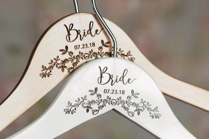 Bride wedding dress hanger