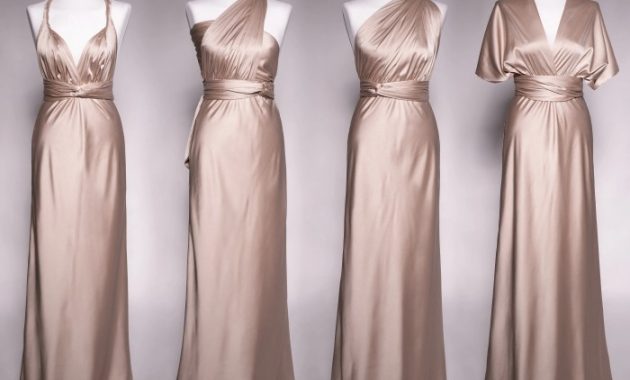 Champagne Long Dress for Wedding