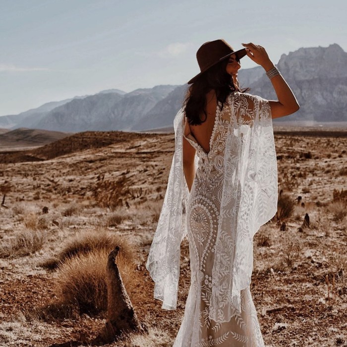 Boho chic wedding guest dress