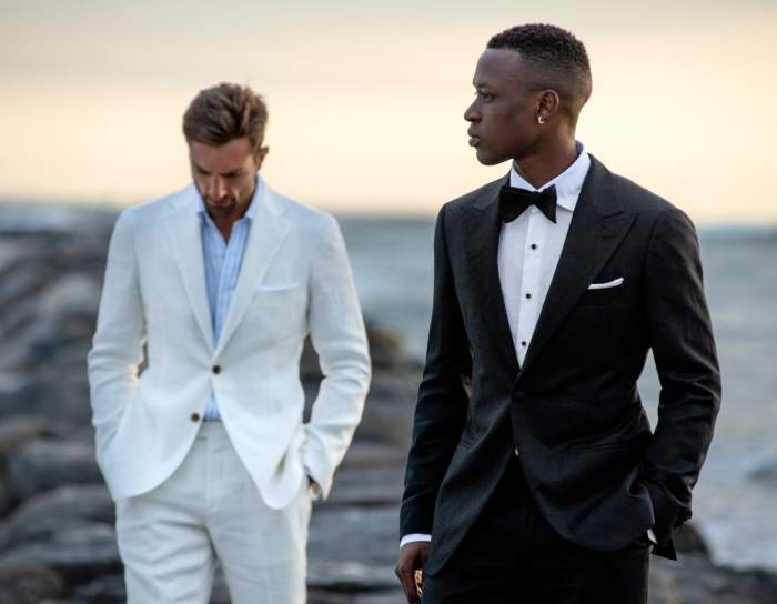 Black tie wedding guest dress men