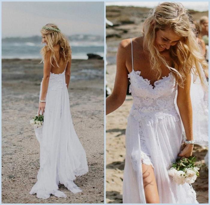 Beach bride wedding dresses