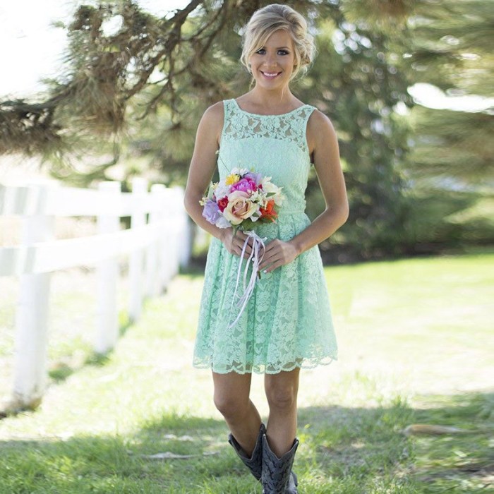 Country style wedding guest dresses