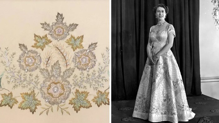 Coronation queen elizabeth wedding dress