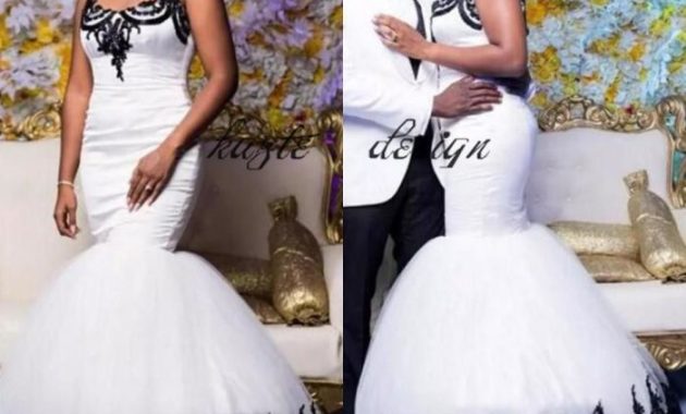 Black and White Mermaid Wedding Dress A Style Guide