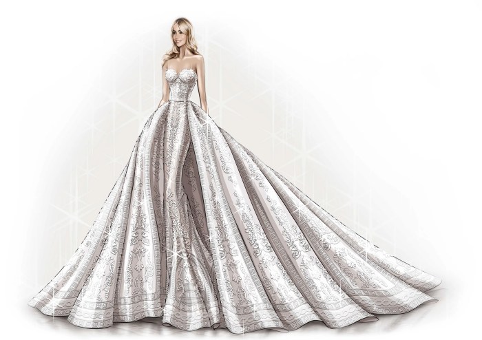 Collection of wedding dresses